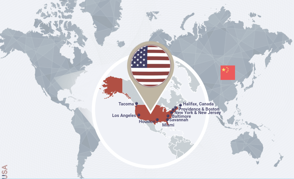 China to USA Logistics | Shenzhen, Shanghai, Qingdao to Los Angeles & New York Shipping Solutions